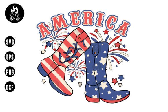 America Cowboy Boots SVG: A Patriotic Embroidery Design Review