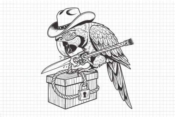 Cowboy Parrot SVG Design Review for Real Embroidery Projects