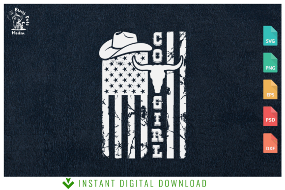 Cowgirl American Flag SVG Design Review: A Patriotic Western Embroidery Asset