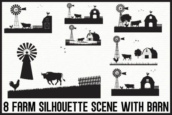 Farm Life Silhouette Bundle Review for Real Embroidery Projects
