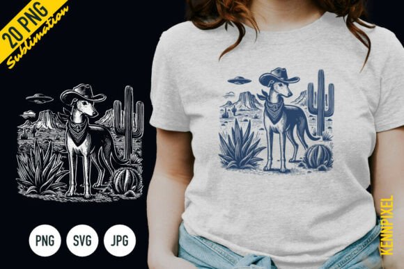 Greyhound UFO Western Cowboy Shirt SVG Review