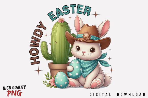 Howdy Easter PNG: A Versatile Embroidery Design for Spring Projects