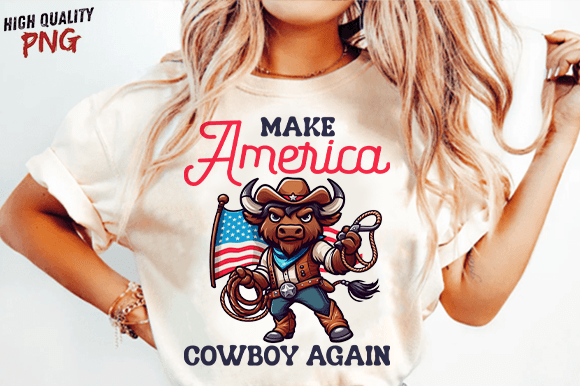 Make America Again Western Cowboy PNG: A Designer’s Perspective