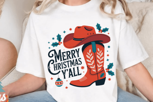 Merry Christmas Yβall SVG Western Cowboy Review