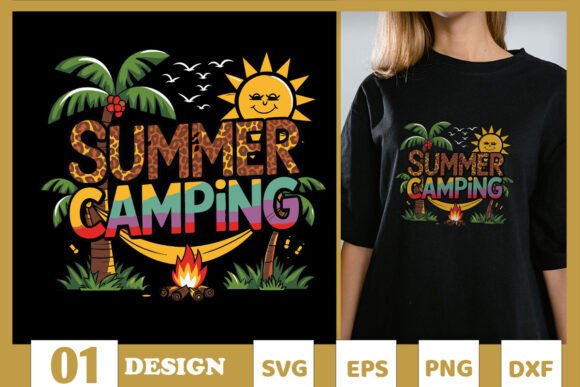 Summer Camping Western Vibes SVG
