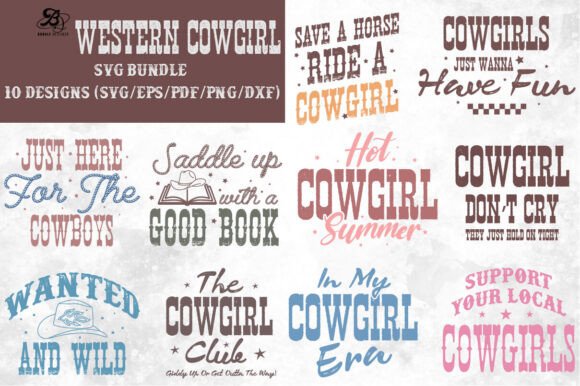 Western CowGirl SVG PNG Bundle Review for Real Embroidery Projects