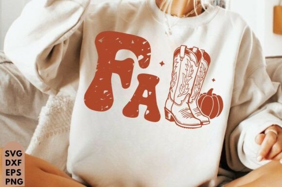 Western Fall SVG: A Bold, Textured Embroidery Design for Autumn Projects